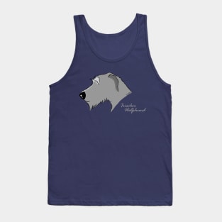 Irish Wolfhound silhouette Tank Top